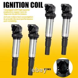 4 PACK 3 Pins Ignition Coil For Mini R56 Cooper S Benchmark Performance Upgrated