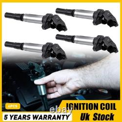 4 PACK 3 Pins Ignition Coil For Mini R56 Cooper S Benchmark Performance Upgrated