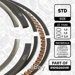 4x Piston Ring Set R1010200 Mini Cooper S R56 N14B16A, Citroen Berlingo 1,6VTi