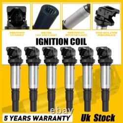 6 PACK 3 Pins Ignition Coil For Mini R56 Cooper S Benchmark Performance Upgrated