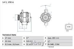 Alternator fits MINI COOPER R56 1.6 06 to 10 Bosch 12317553009 12317562388