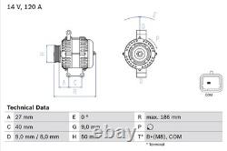 Alternator fits MINI COOPER R56 1.6 06 to 13 Bosch 12317576513 12317576514