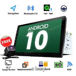 CAM+10.1 2 Din Android 10 Car Radio Bluetooth Stereo Touch MP5 Player Head unit