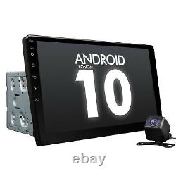 CAM+10.1 IPS Double 2Din Android 10 Car Stereo Touch Screen Radio Bluetooth GPS