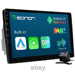 CAM+10.1 IPS Touch 2 Din Android 10 Car Stereo Bluetooth GPS Radio 8-Core 3+32G