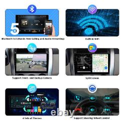 CAM+10.1 Touch Screen Android 10 8Core 2 DIN Car Stereo Radio GPS CarPlay Audio