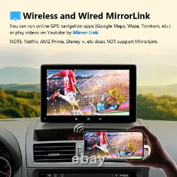 CAM+Eonon E20 CarPlay Android Auto On Visor 7 QLED Car Stereo Radio GPS Sat Nav