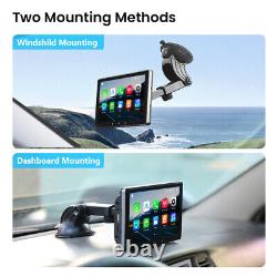 CAM+Eonon E20 CarPlay Android Auto On Visor 7 QLED Car Stereo Radio GPS Sat Nav