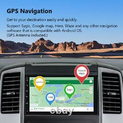 DAB+CAM+ 7 IPS Screen Double Din Android 10 8-Core Car Stereo Radio GPS Sat Nav