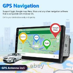 DAB+CAM+Double Din 10 IPS Car Play Radio Android 10 Stereo Bluetooth GPS SatNav