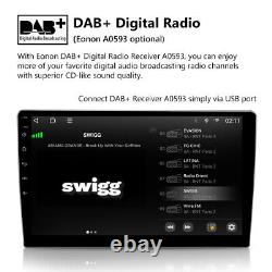 DAB+CAM+Double Din 10 IPS Car Play Radio Android 10 Stereo Bluetooth GPS SatNav
