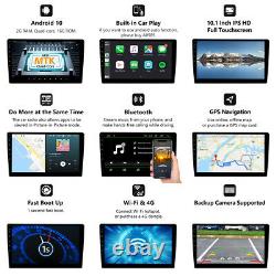 DVR+ 10.1 2 Din Car Radio Stereo GPS Sat Nav Apple CarPlay Android 10 Head Unit