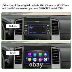 Dash Double 2DIN 7 QLED Car Radio Stereo Android Auto CarPlay Bluetooth Sat Nav