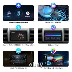 Double Din Android 10 8-Core 7 Multimedia Car Radio Stereo GPS Sat Nav DAB+ DSP