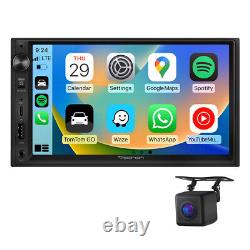 Eonon 2 DIN 7 Car Radio Stereo QLED Touch Screen Android Auto CarPlay Bluetooth