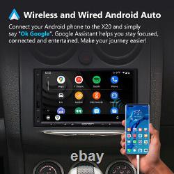 Eonon Wireless CarPlay Android Auto 7 Double 2 Din Car Stereo Radio GPS Sat Nav