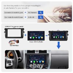 Eonon Wireless CarPlay Android Auto 7 Double 2 Din Car Stereo Radio GPS Sat Nav