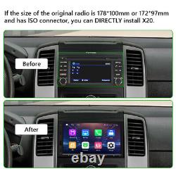 Eonon Wireless CarPlay Android Auto 7 Double 2 Din Car Stereo Radio GPS Sat Nav