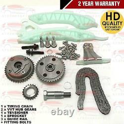 FOR PEUGEOT 206 207 208 1.4 1.6 16V VTi TIMING CHAIN KIT SET + VVT HUB GEARS