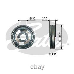 Fits Mini Peugeot Citroen BMW DS Gates Crankshaft Pulley TVD -2401