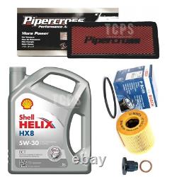 For Mini Cooper S Jcw Coupe 10-15 Pipercross Service Kit 5l Shell Hx8 Air Oil