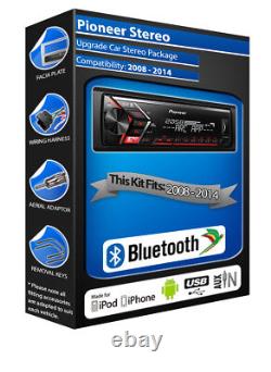 Ford KA car radio Pioneer MVH-S420BT stereo Bluetooth Handsfree, USB AUX input