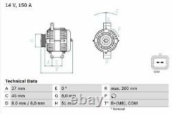Genuine BOSCH Alternator for Mini Clubman Cooper N16B16A 1.6 (03/2010-06/2014)