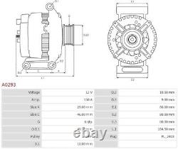 Mini Cooper Clubman Alternator Jcw R55 R56 R57 R59 R60 1.4 1.6 Petrol 2006-2015