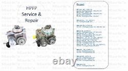 PSA 1.6 THP, BMW Mini Cooper S, R56 N18, PUG RCZ, 208GTI, HPFP, Service & repair