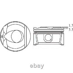 Piston set for Mini Cooper S Peugeot 207 308 3008 5008 1.6T N14B16 5FX 5FY 2006