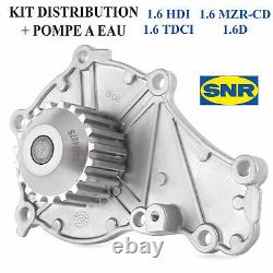 SNR KDP459.420 Distribution Kit+Water Pump for Citroen Peugeot 1,6l HDI