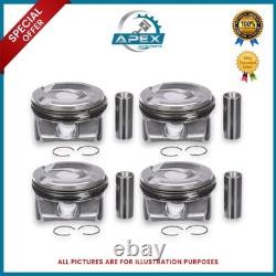 Set Of 4 Pistons For Mini Cooper S 1.6 16v Turbo N14b16 Engine