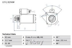 Starter Motor fits MINI COOPER R56 1.6 06 to 13 Bosch 12417540897 12417550017