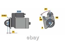 Starter Motor fits MINI COOPER R56 1.6 06 to 13 Bosch 12417540897 12417550017