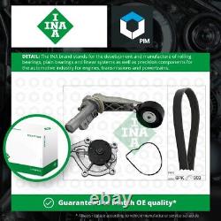 Water Pump & Aux Belt Kit fits MINI COOPER R56 1.6 06 to 10 Drive INA Quality