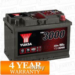 Yuasa Car Battery Calcium Black Case 12V 680CCA 76Ah T1 For Peugeot 308 1.6 HDi